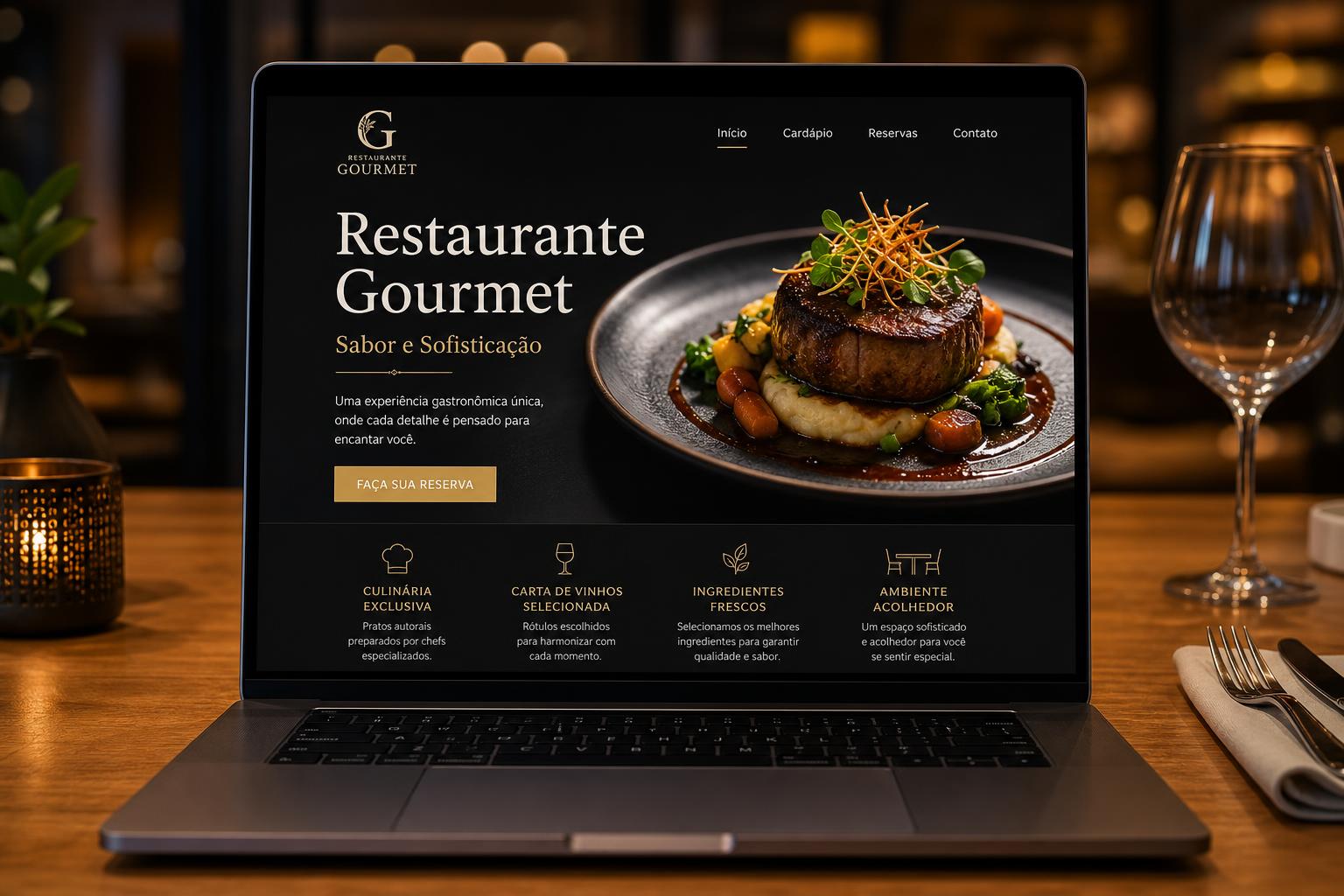 Site de Restaurante Gourmet